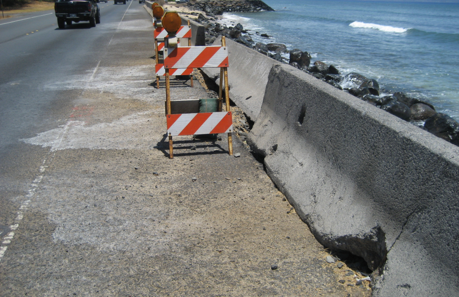 Image of damage road